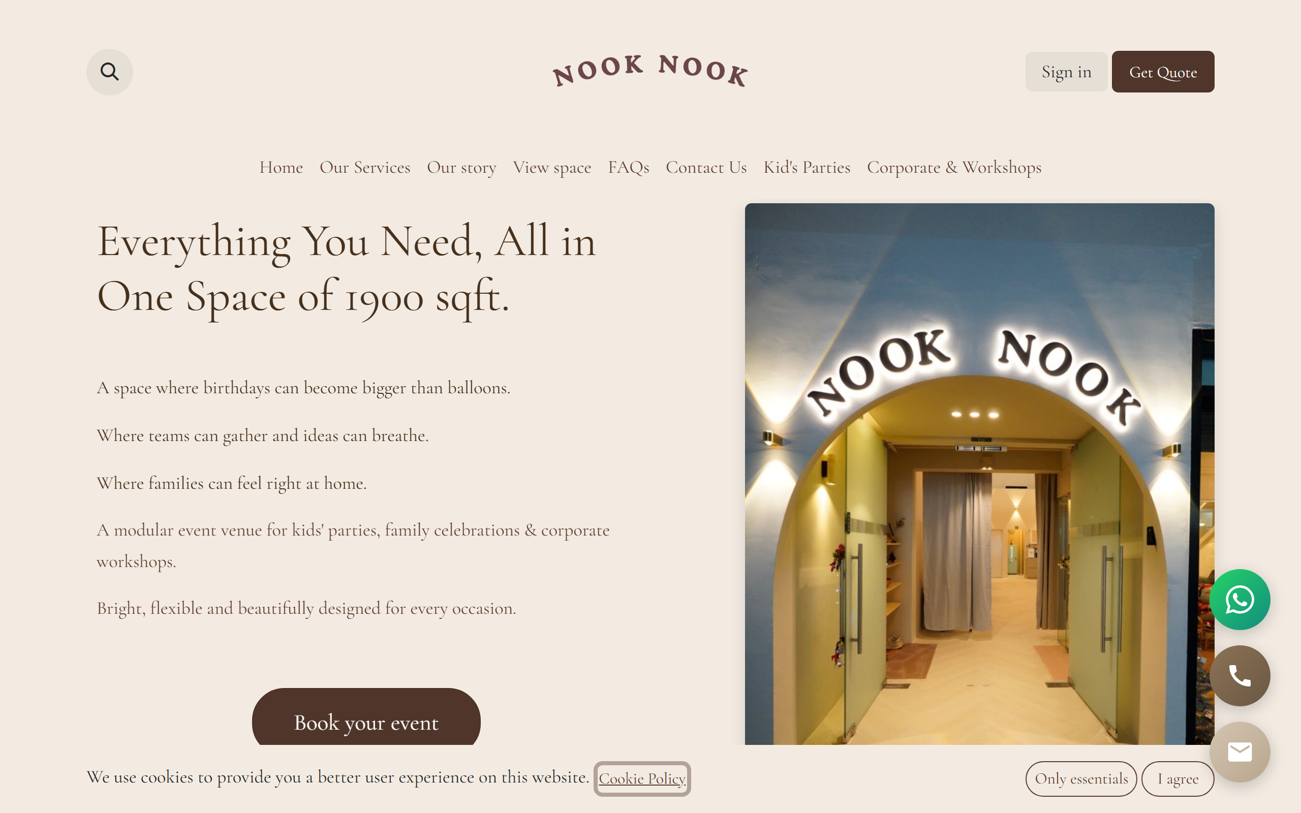 Nook Nook website